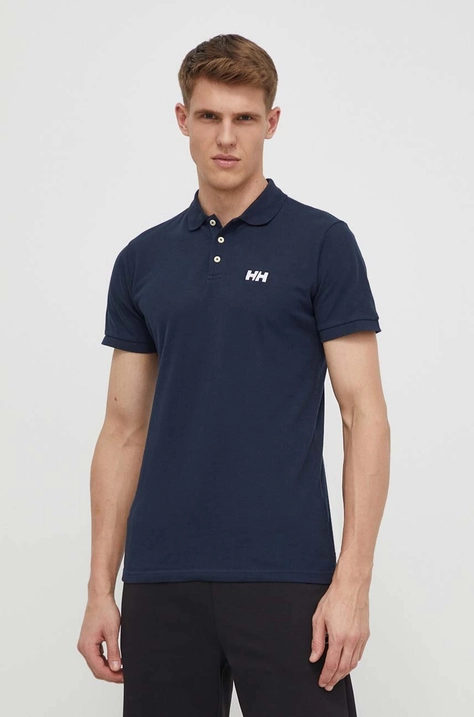 Helly Hansen polo in cotone colore blu navy