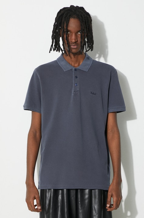 Woolrich polo Mackinack Polo męski kolor niebieski gładki CFWOPO0065MRUT1483