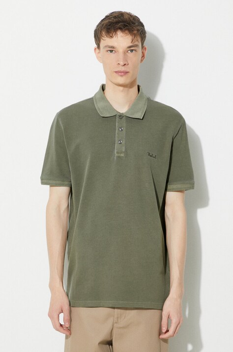 Поло Woolrich Mackinack Polo чоловіче колір зелений однотонне CFWOPO0065MRUT1483