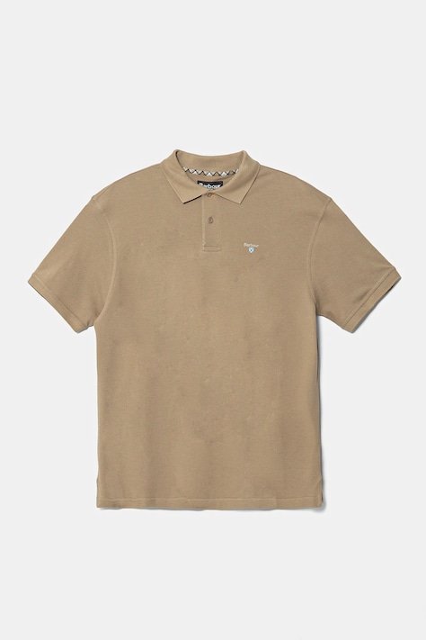 Barbour polo de bumbac Tartan Pique Polo culoarea verde, cu imprimeu, MML0012