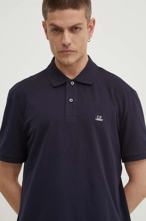 C.P. Company polo shirt Stretch Piquet Regular men’s navy blue color 16CMPL094A005263W