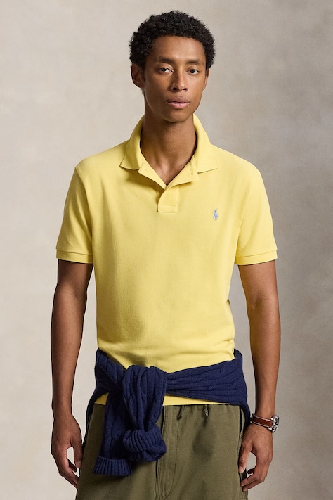 Polo Ralph Lauren Polo męskie bawełniane żółte 710680784