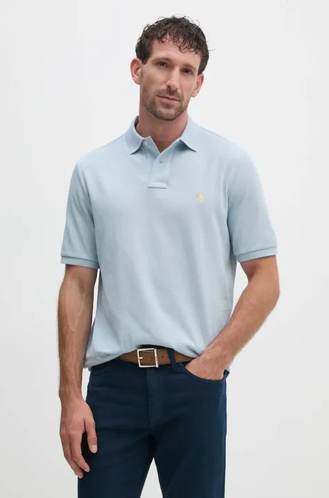 Bavlnené polo tričko Polo Ralph Lauren jednofarebné, 710534735