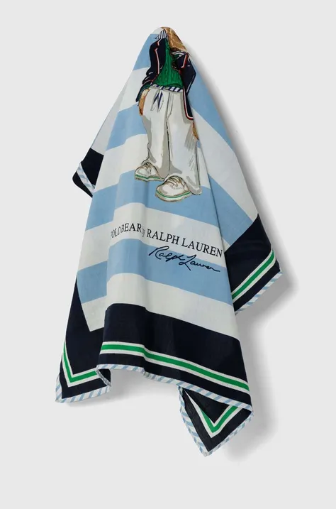 Polo Ralph Lauren apaszka z domieszką jedwabiu wzorzysta 455938468