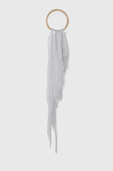 Šál Liu Jo dámsky, šedá farba, jednofarebný
