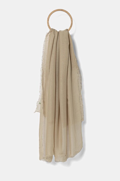 Šal s dodatkom svile United Colors of Benetton bez uzorka