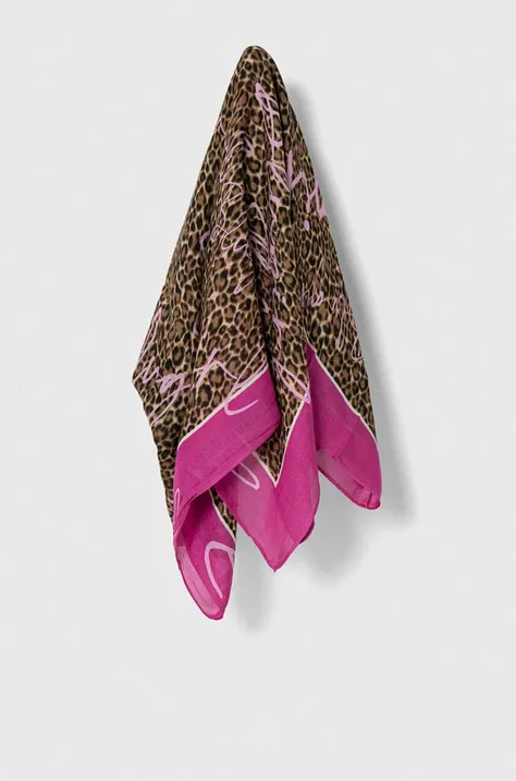 Šátek Blugirl Blumarine růžová barva, PA4026.T0300