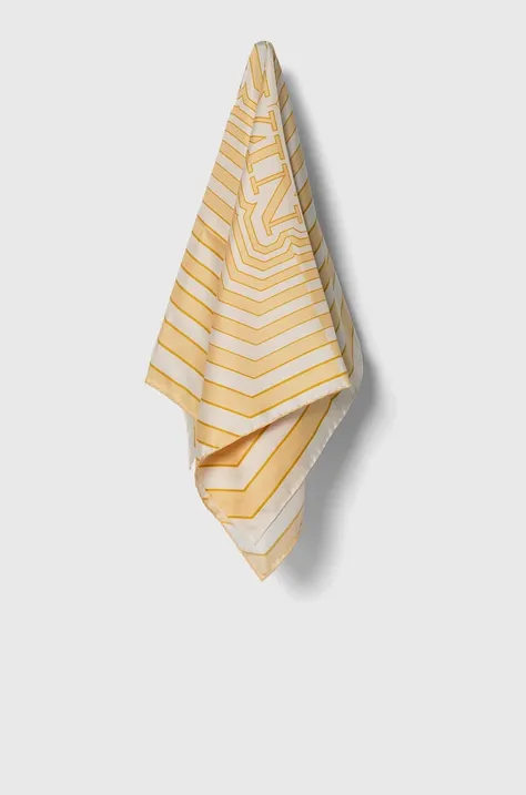 Шелковый платок Lanvin цвет жёлтый узор