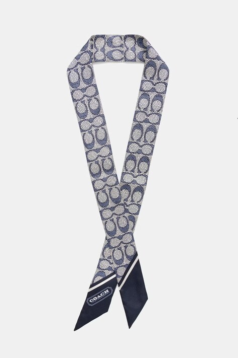 Coach apaszka damska jedwabna granatowa 29C2783
