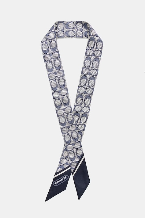 Coach apaszka damska jedwabna granatowa 29C2783
