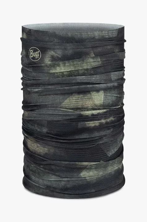 Buff fular împletit Coolnet UV Insect Shield culoarea negru, cu model, 133685