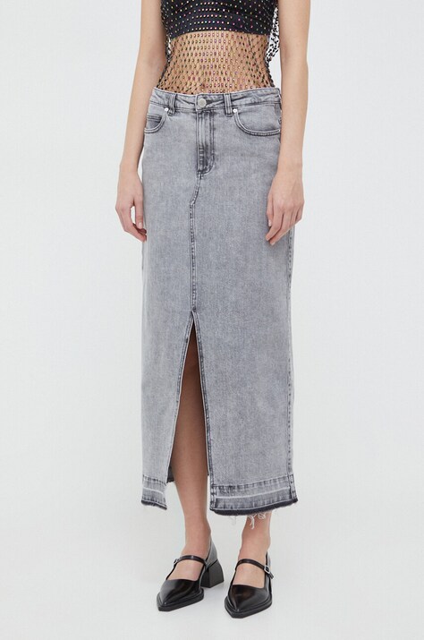 Джинсовая юбка 2NDDAY цвет серый maxi прямая