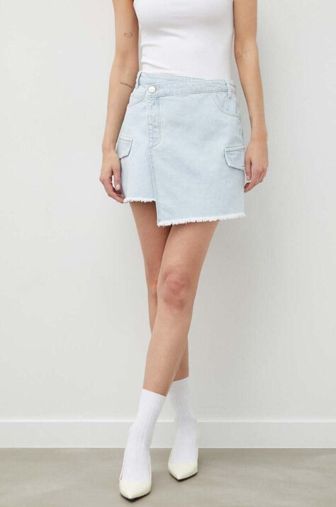 2NDDAY fustă din denim mini, dreaptă