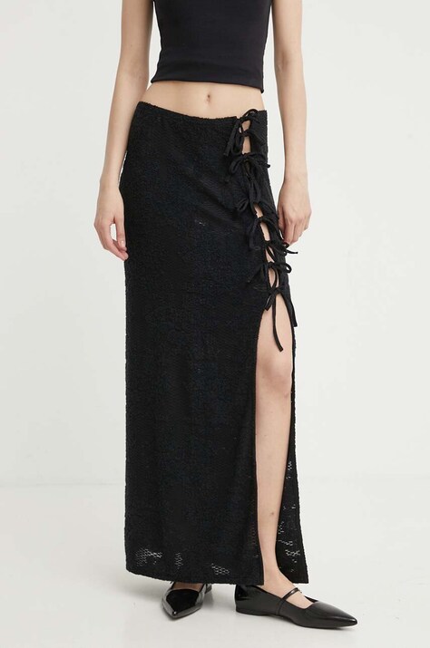 Résumé fusta AmaniRS Skirt culoarea negru, maxi, drept, 20551123