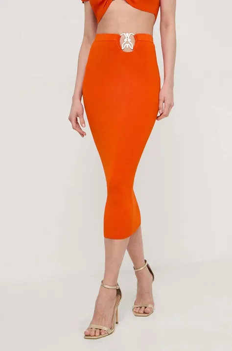 Patrizia Pepe spódnica kolor pomarańczowy midi ołówkowa 2G0974 K021