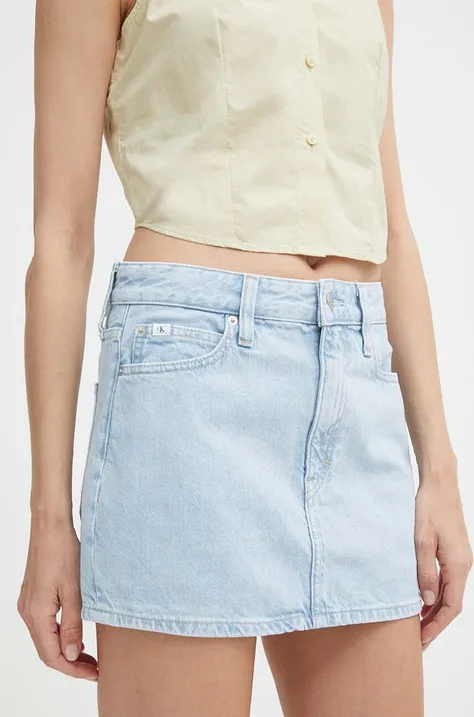 Traper suknja Calvin Klein Jeans mini, ravna, J20J222828