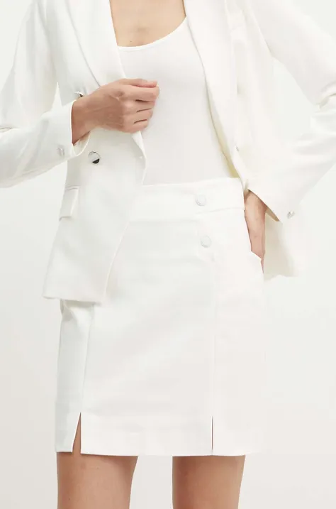 Morgan spódnica JEON kolor biały mini ołówkowa JEON