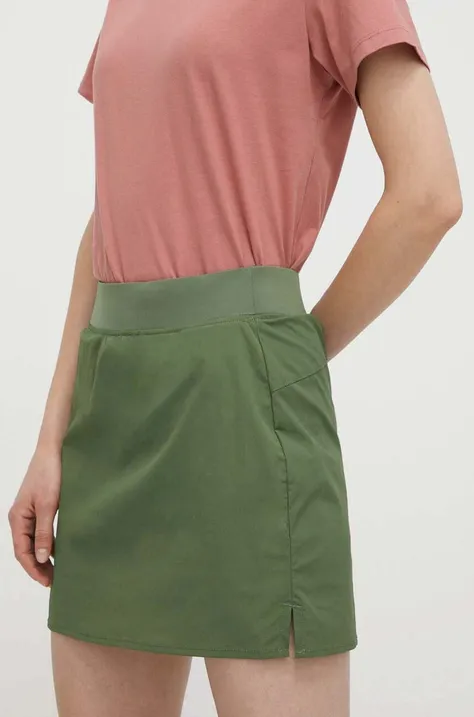 Спортивная юбка Columbia Boundless Trek цвет зелёный mini прямая 2073023