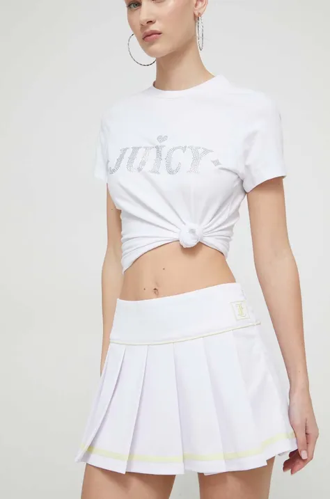 Спідниця Juicy Couture колір білий mini розкльошена