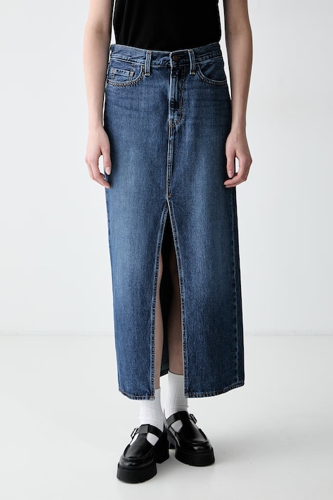 Levi's kivágással farmer ANKLE COLUMN kék A7512