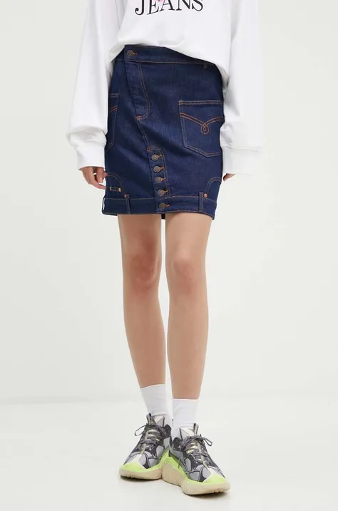 Džínová sukně Moschino Jeans mini, pouzdrová