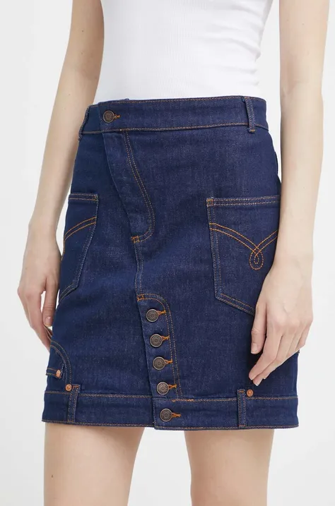 Moschino Jeans fusta jeans mini, creion