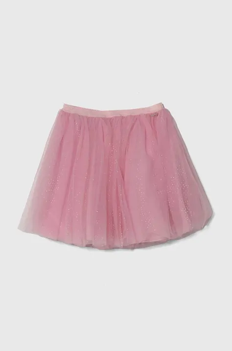 Παιδική φούστα Guess χρώμα: ροζ