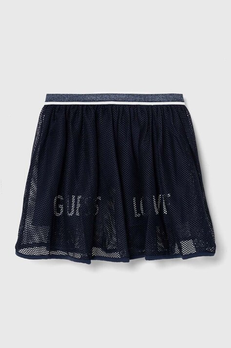 Παιδική φούστα Guess χρώμα: ναυτικό μπλε