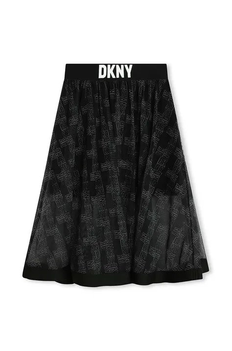 Παιδική φούστα Dkny χρώμα: μαύρο