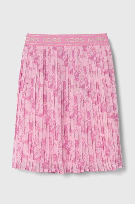 Детская юбка Michael Kors цвет розовый midi расклешённая