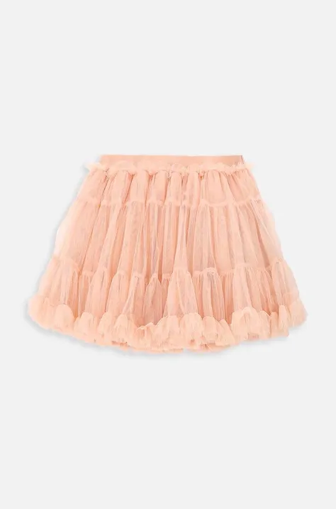 Dječja suknja Coccodrillo boja: ružičasta, mini, širi se prema dolje