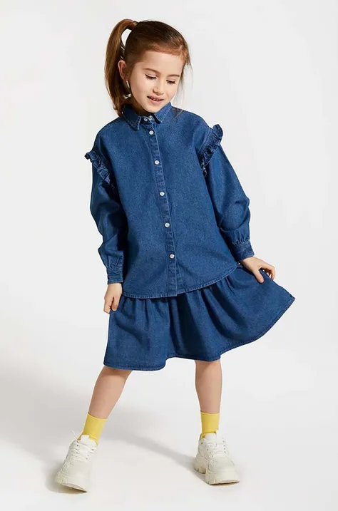Dětská riflová sukně Coccodrillo mini, áčková