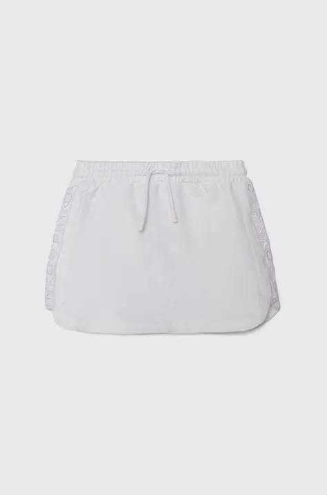 Pinko Up spódnica dziecięca kolor biały mini rozkloszowana