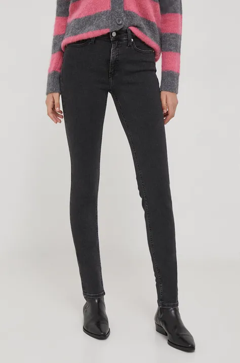 Rifle Calvin Klein Jeans dámske, čierna farba