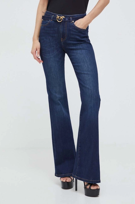 Pinko jeansy damskie high waist 100166.A1MF