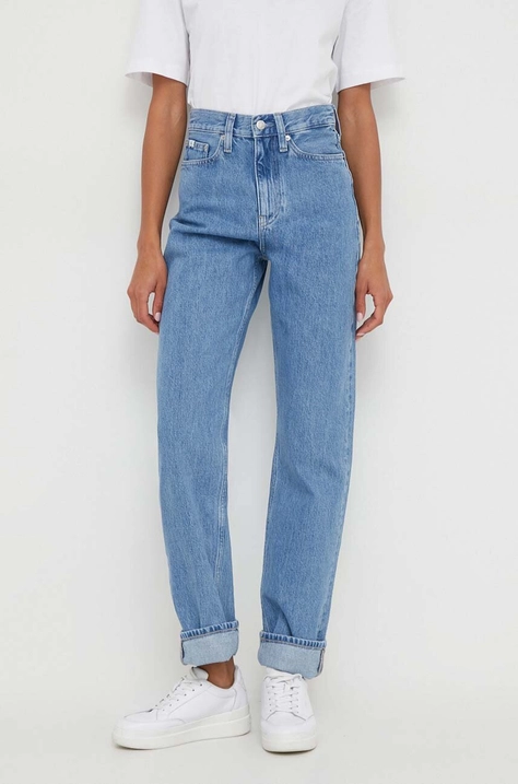 Calvin Klein Jeans jeansi femei high waist