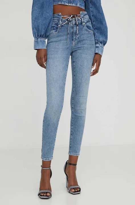 Karl Lagerfeld Jeans jeansy damskie kolor niebieski