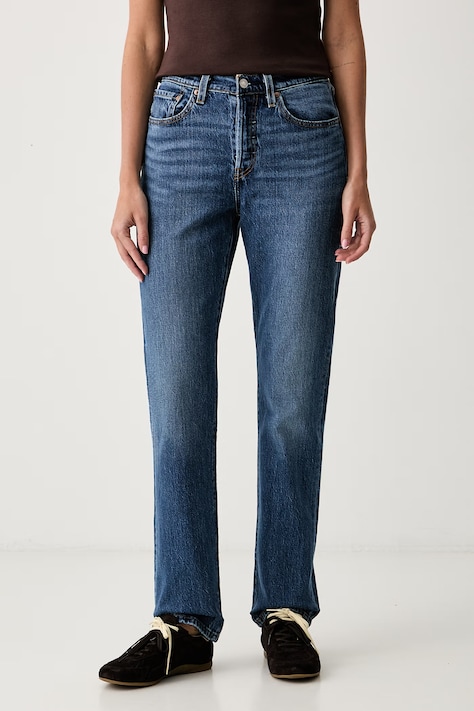 Levi's straight kavbojke ženske 501® JEANS FOR WOMEN modre 12501