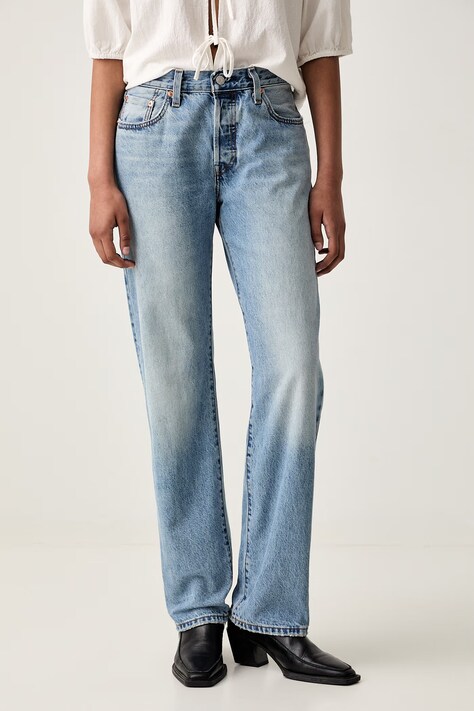 Levi's jeansy regularne damskie 501® 90S niebieskie A1959