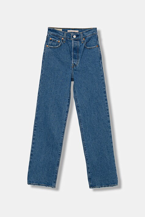 Levi's jeansy RIBCAGE STRAIGHT ANKLE damskie high waist