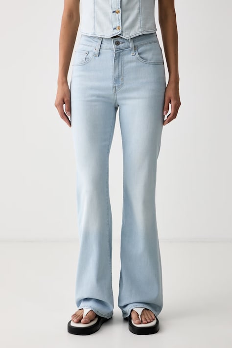 Levi's дънки flare дамски 726 HR FLARE сини A3410