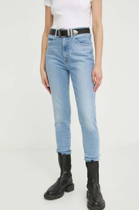 Levi's jeansy RETRO HIGH SKINNY damskie kolor niebieski