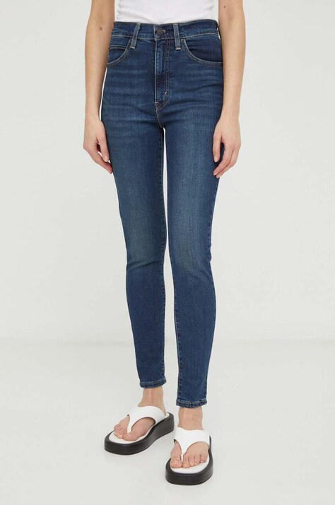 Levi's jeansi RETRO HIGH SKINNY femei, culoarea albastru marin