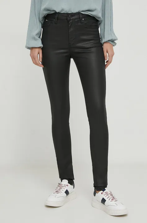 Pepe Jeans jeansy damskie kolor czarny