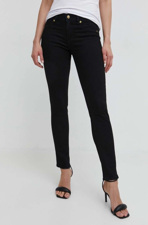 Versace Jeans Couture jeansi femei, culoarea negru