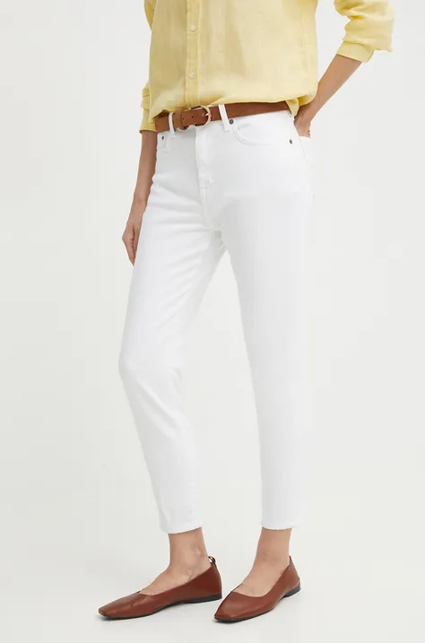 Lauren Ralph jeans femei, culoarea alb, 200926078