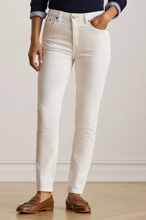 Lauren Ralph Lauren jeansy damskie kolor biały 200926078
