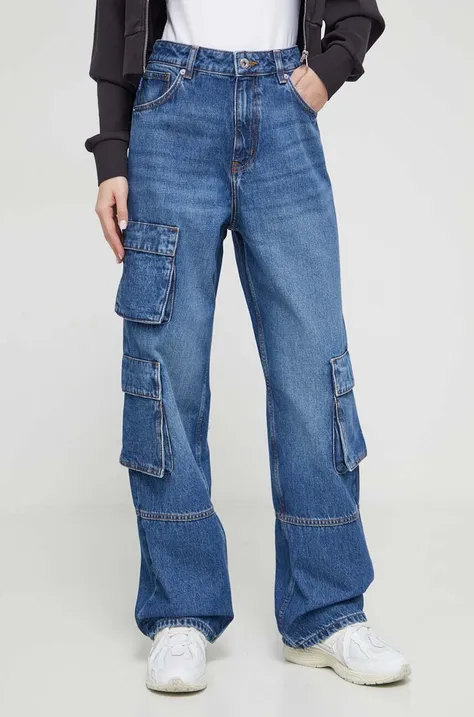 Hugo Blue jeansy damskie high waist