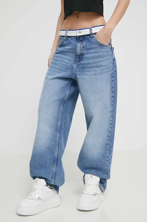 Hugo Blue jeansy Leni damskie high waist