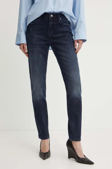 Armani Exchange jeansy damskie kolor fioletowy